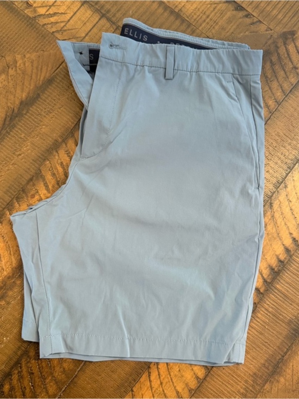 Perry Ellis Grey/Blue Flat Front Men’s Shorts